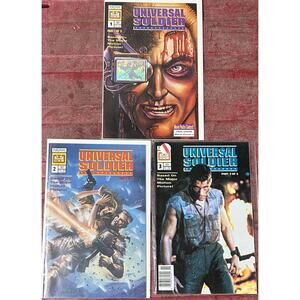 Universal Solider #1 Holo Cover, 2B, 3B (1992 NOW Comics) Lot of 3